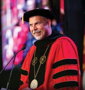 President John Nicklow in his regalia